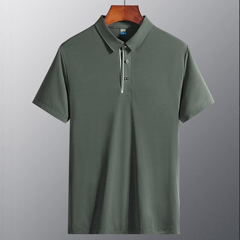 Herre Polo Skjorter V-hals Bambus Sport Poloshirt