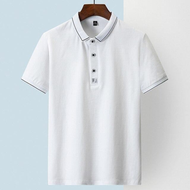 Polo Skjorter Herre Afslappet Golf Bomuld Poloshirt