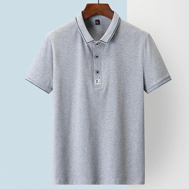 Polo Skjorter Herre Afslappet Golf Bomuld Poloshirt