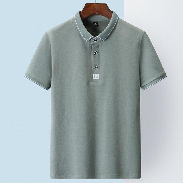 Polo Skjorter Herre Afslappet Golf Bomuld Poloshirt