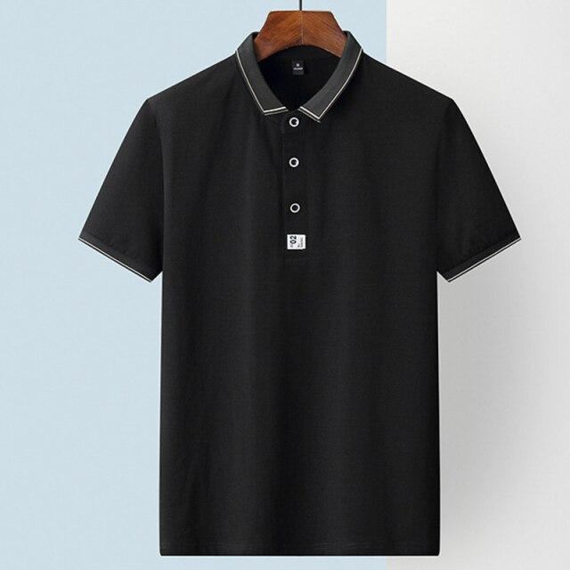 Polo Skjorter Herre Afslappet Golf Bomuld Poloshirt