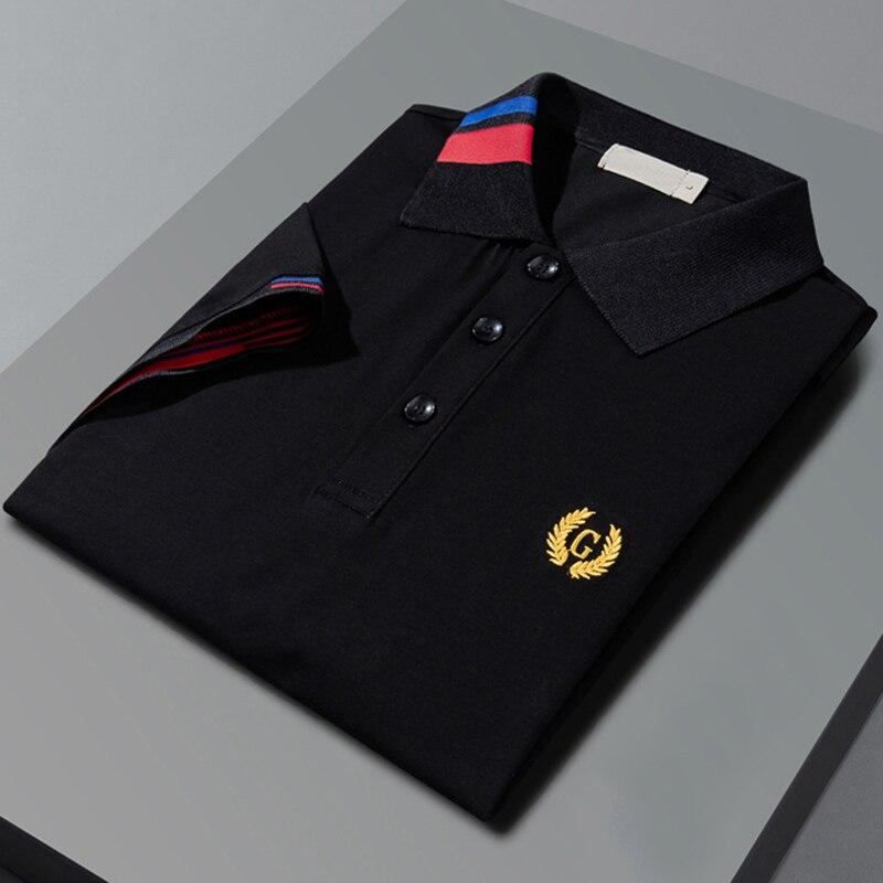 Polo Skjorter Herre Bambus Bomuld Polo T-shirt