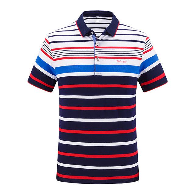 Polo Skjorter Herre Crazy Summer Stribet Poloshirt