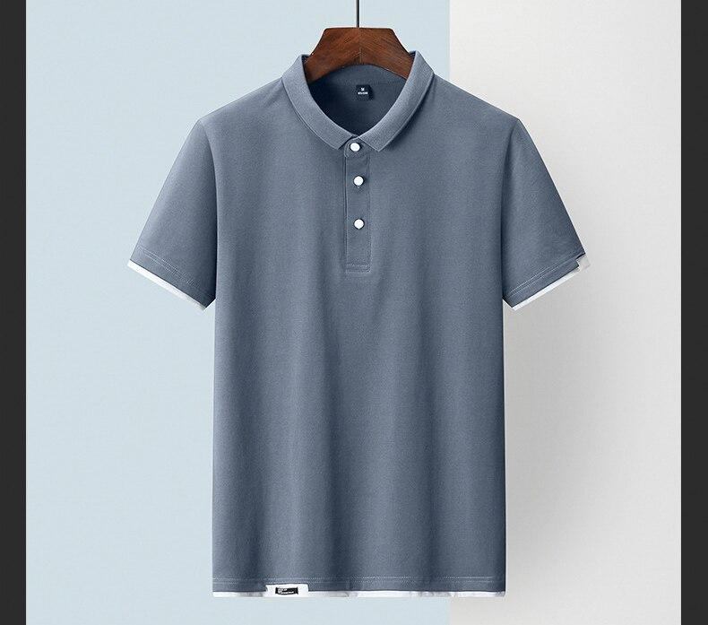 Polo Skjorter Herre Ensfarvet Bomulds Poloshirt