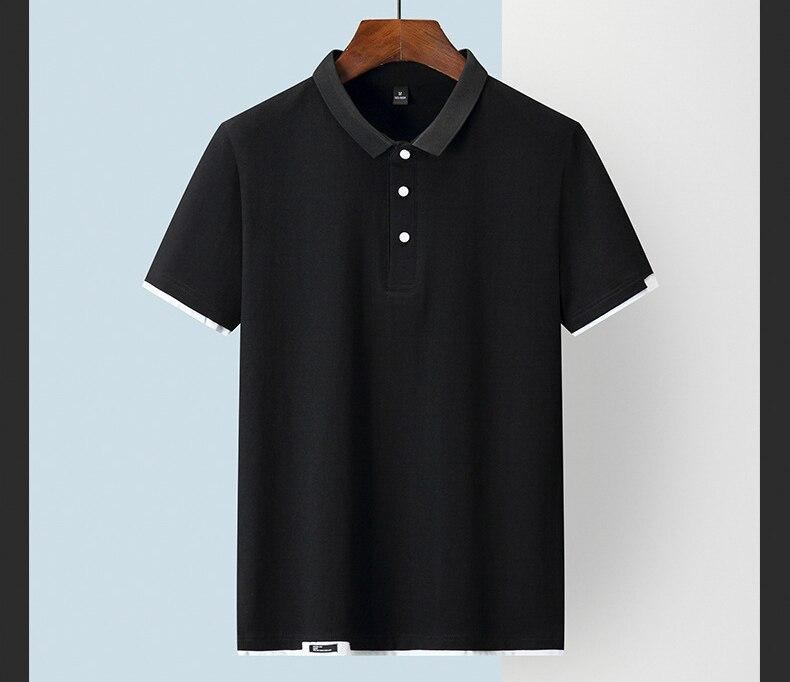 Polo Skjorter Herre Ensfarvet Bomulds Poloshirt