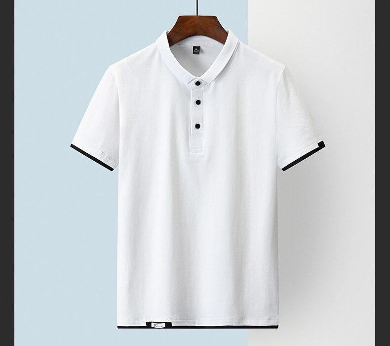 Polo Skjorter Herre Ensfarvet Bomulds Poloshirt