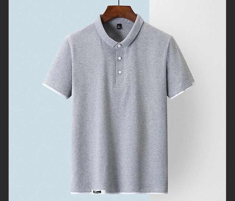 Polo Skjorter Herre Ensfarvet Bomulds Poloshirt