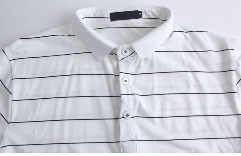 Polo Skjorter Herre Mærke Summer Stripped Polo Shirt