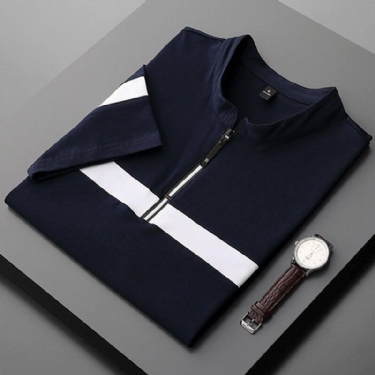 Polo Skjorter Herre Patchwork Chest Line Poloshirt