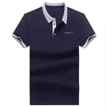 Polo Skjorter Herre Slim Fit Bomulds Poloshirt