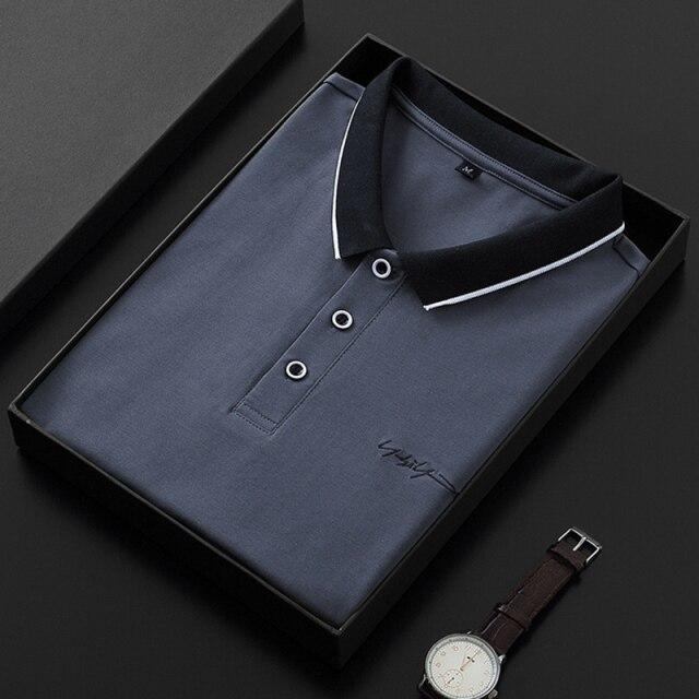 Polo Skjorter Herre Slim Fit Bomulds Poloshirt