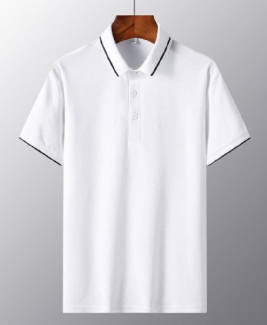 Polo Skjorter Herre Solid Golf Poloshirt I Sommerbomuld