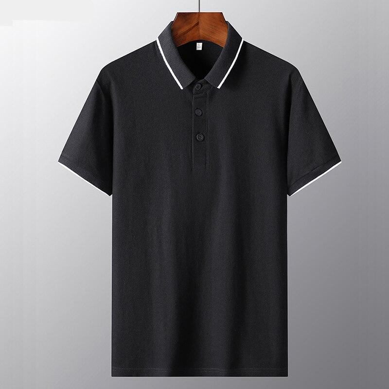 Polo Skjorter Herre Solid Golf Poloshirt I Sommerbomuld