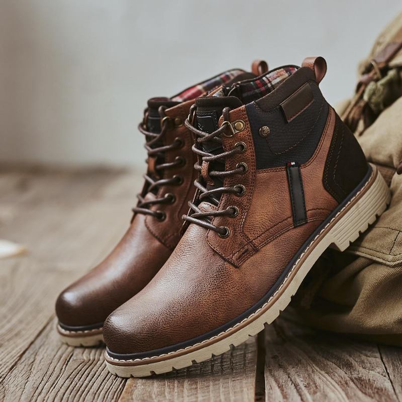 Herre Støvler Brand Classic Zipper Outdoot Boots