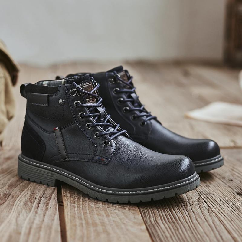 Herre Støvler Brand Classic Zipper Outdoot Boots