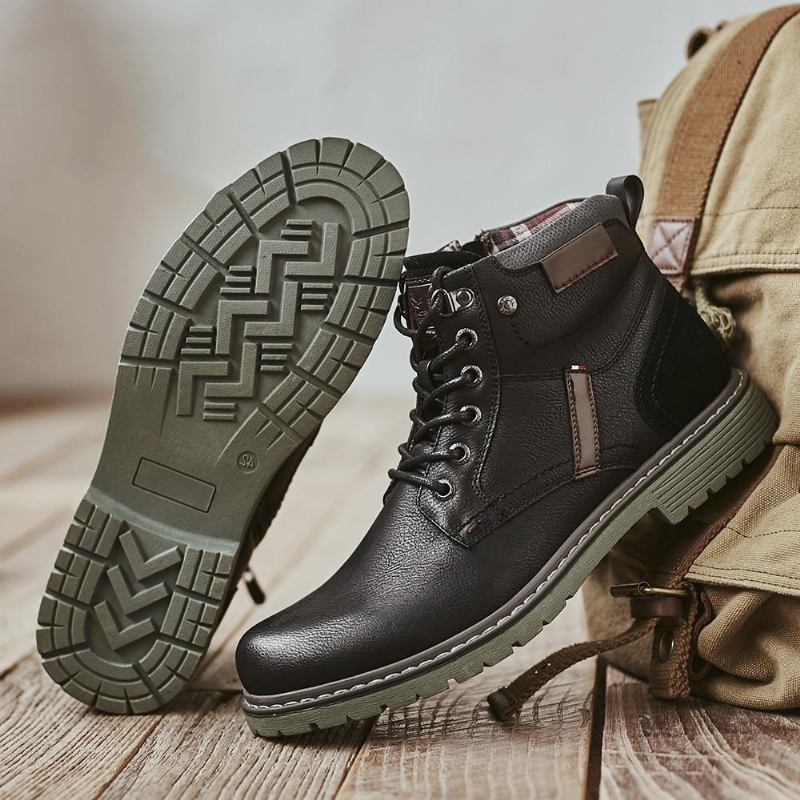 Herre Støvler Brand Classic Zipper Outdoot Boots