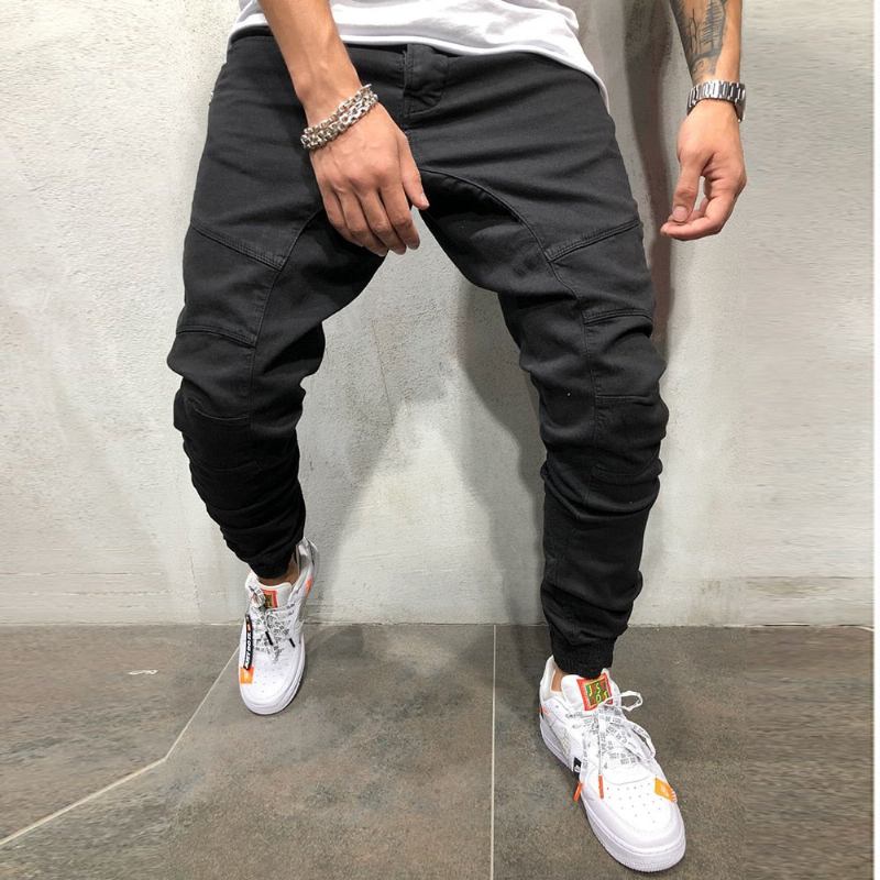 Bukser Herre High Street Splejsning Multi Pocket Joggers