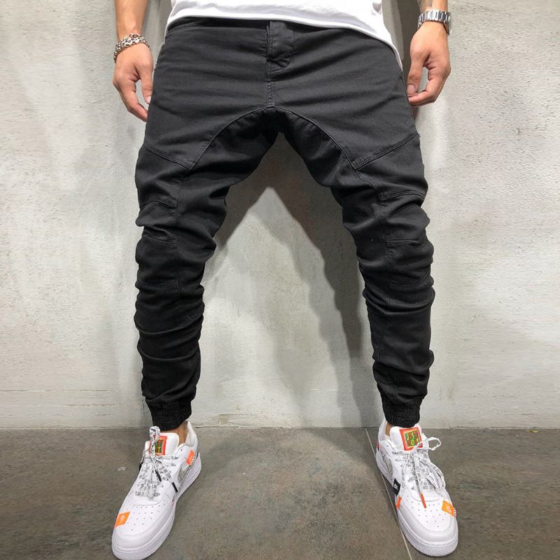 Bukser Herre High Street Splejsning Multi Pocket Joggers