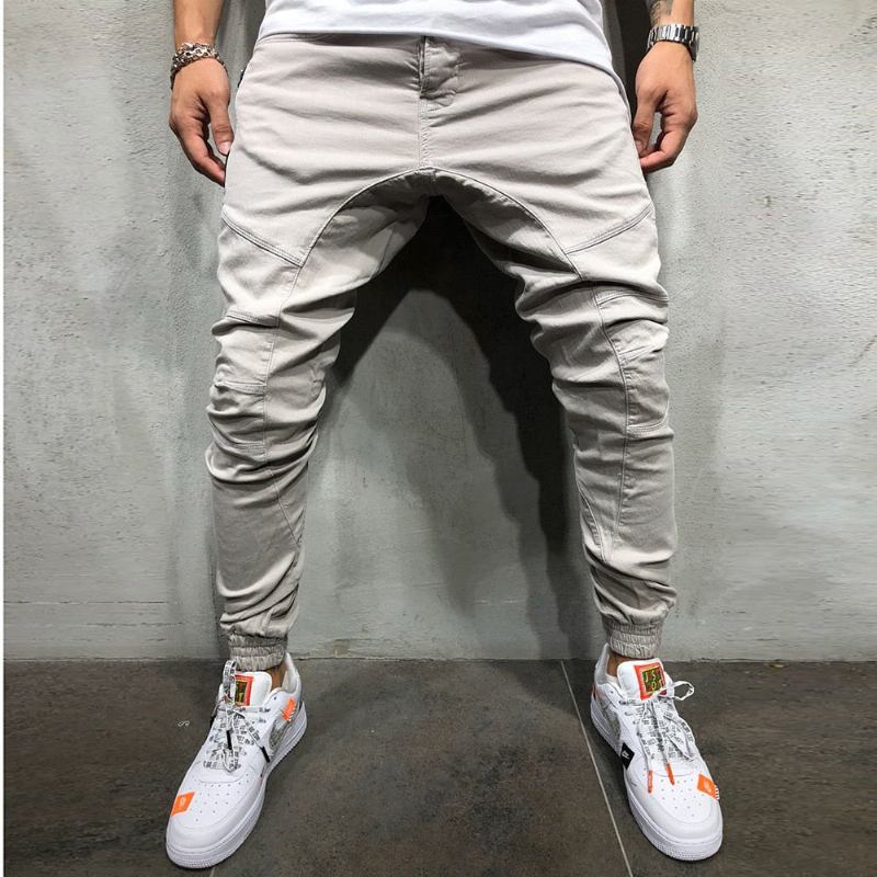 Bukser Herre High Street Splejsning Multi Pocket Joggers