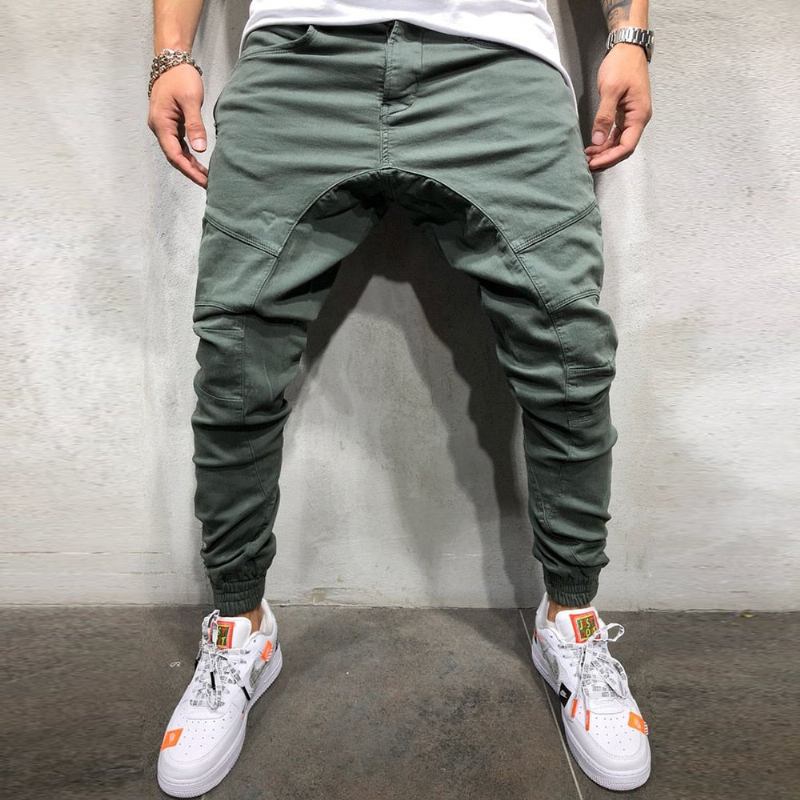 Bukser Herre High Street Splejsning Multi Pocket Joggers