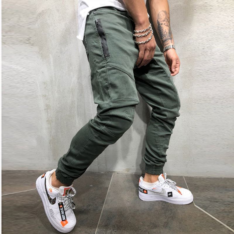 Bukser Herre High Street Splejsning Multi Pocket Joggers