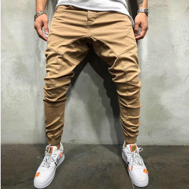 Bukser Herre High Street Splejsning Multi Pocket Joggers