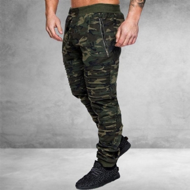 Bukser Herre Klassisk Mode Camouflage Jogger