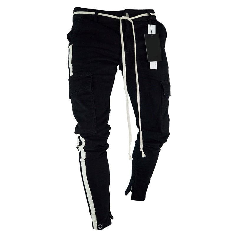 Bukser Herre Side Stripe Camo Streetwear Joggers