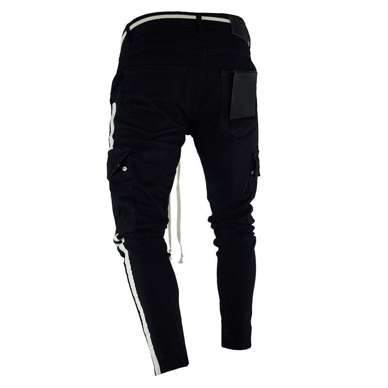 Bukser Herre Side Stripe Camo Streetwear Joggers