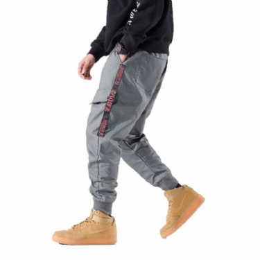 Bukser Herre Streetwear Sidelommer Stripe Joggers