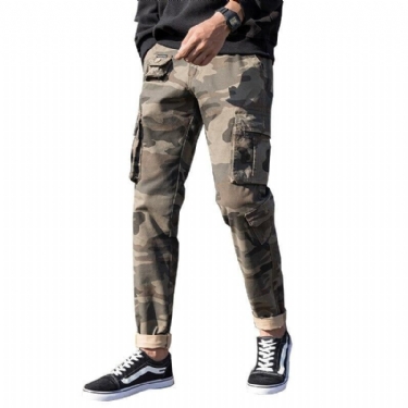 Designer Bomuld Camo Cargo Bukser