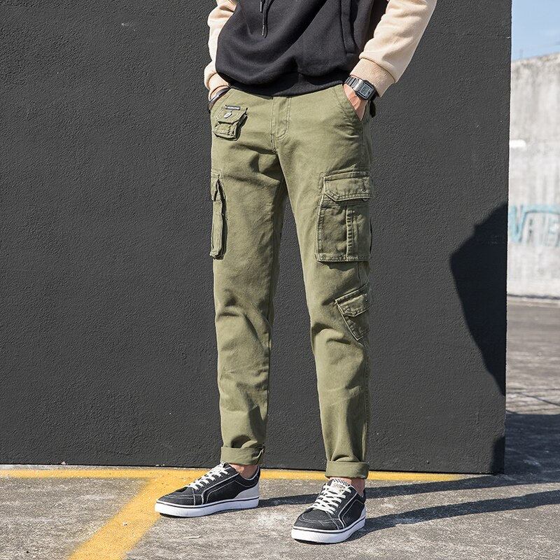 Designer Bomuld Camo Cargo Bukser