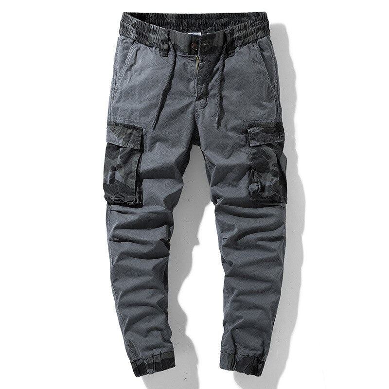 Herre Bukser Cargo Streetwear Joggers Med Elastisk Talje