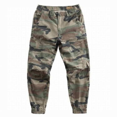 Herre Bukser Streetwear Jogger Camouflagebukser I 100% Bomuld