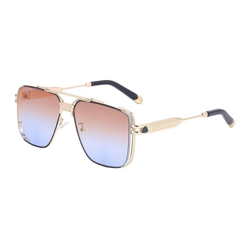 Fashion Luxury Metal Trend Big Frame Solbriller