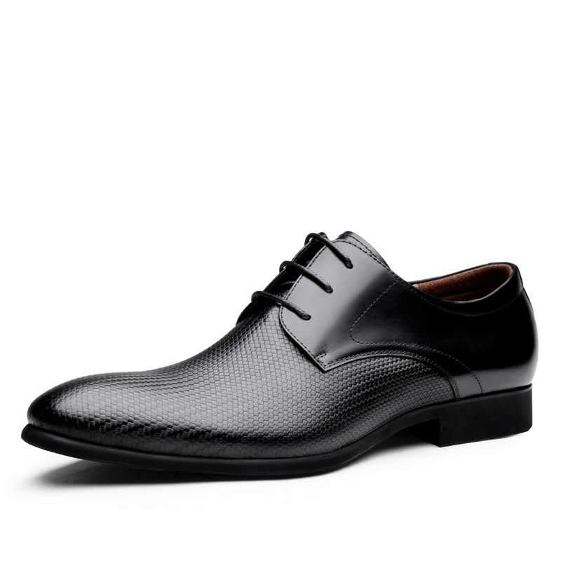 Pæne Sko Business Sko Herre Ægte Læder Office Oxfords Dress Sko