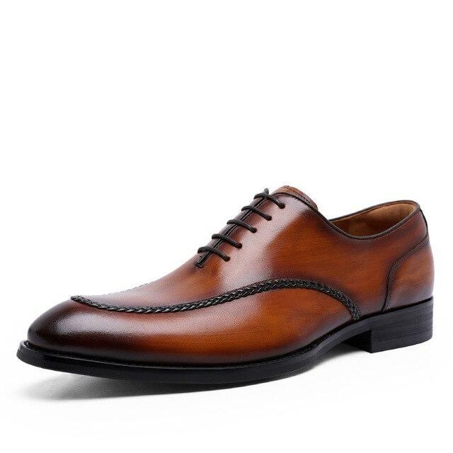 Pæne Sko Business Sko Herre Brogues Retro Gentleman Oxford Sko