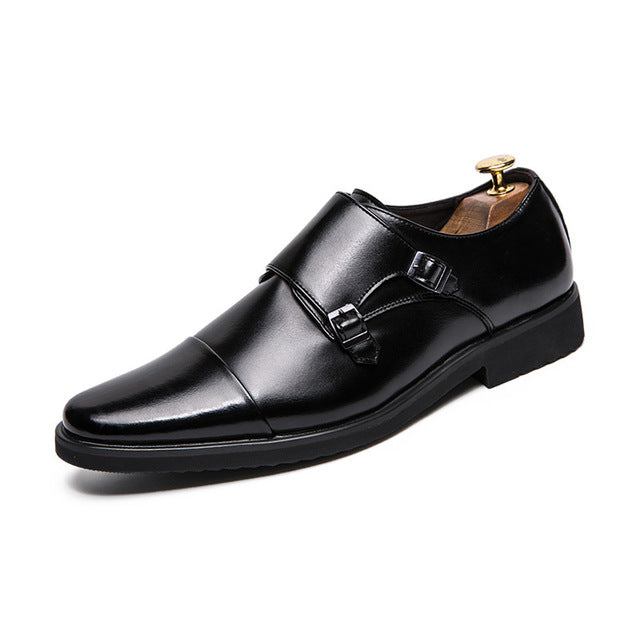 Pæne Sko Business Sko Herre Dobbelt Monk Strap Oxford Læder Kjole Sko