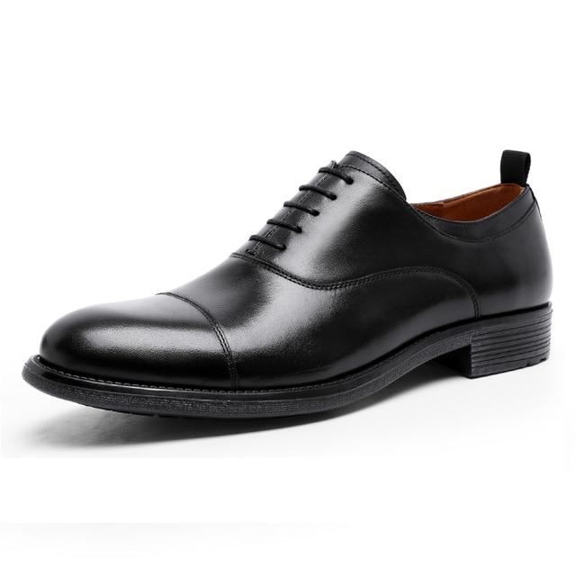 Pæne Sko Business Sko Herre Gentleman Retro Patent Læder Oxford