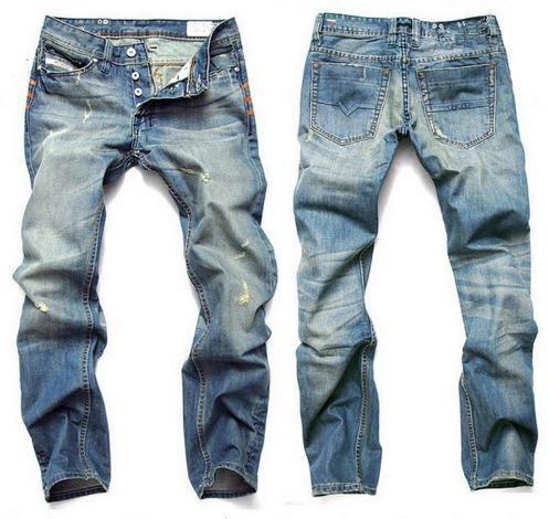 Berømte Designer Jeans Herre I Bomuld