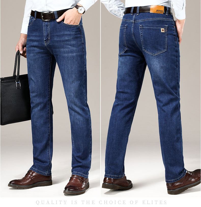 Business Fashion Stretch Straight Work Jeans