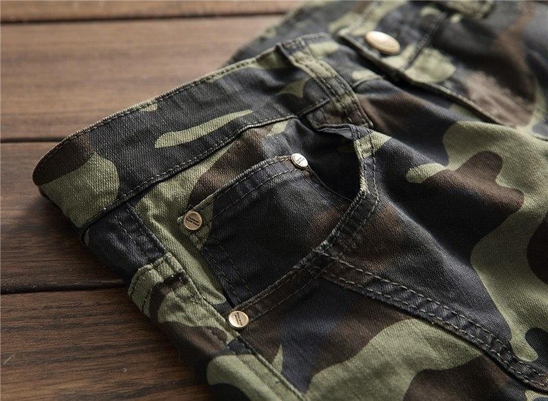 Camo Casual Jeans Herre Med Flere Lommer