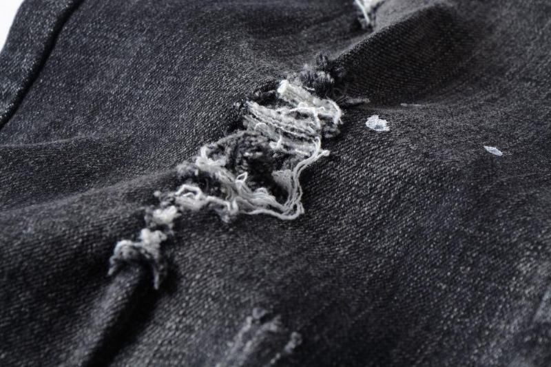 Denim Distressed Sorte Jeans