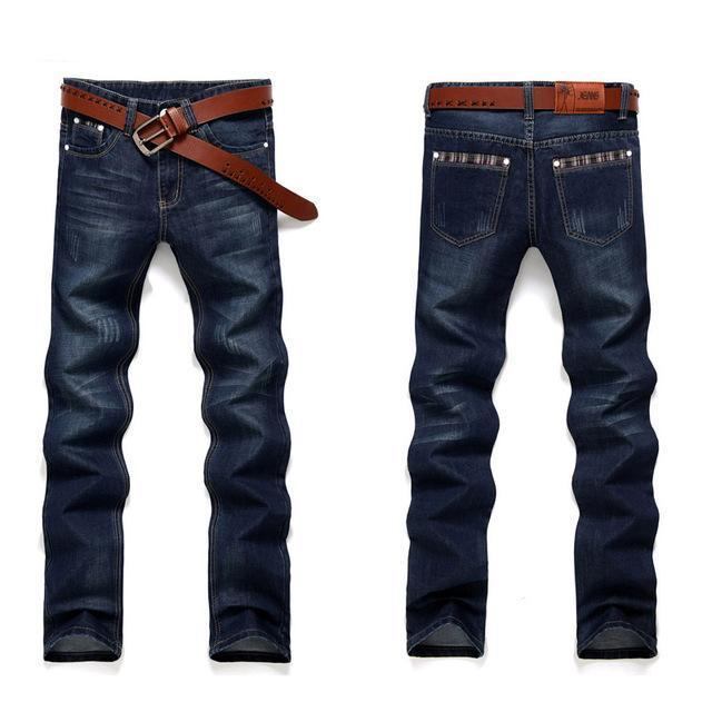 Design Lige Stribede Jeans