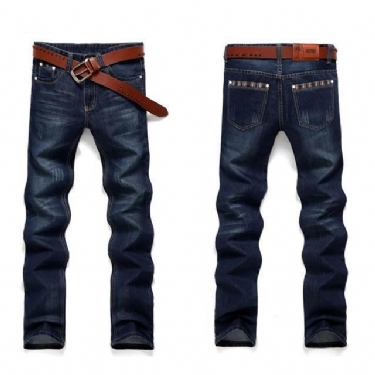 Design Lige Stribede Jeans