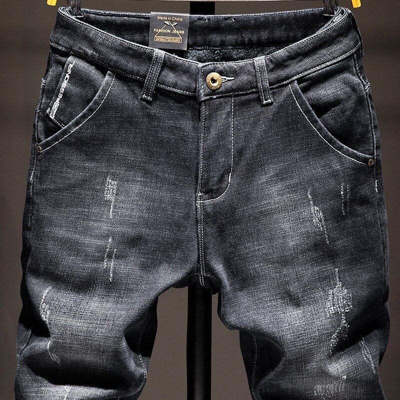 Designer Mærkede Bløde Denim Jeans