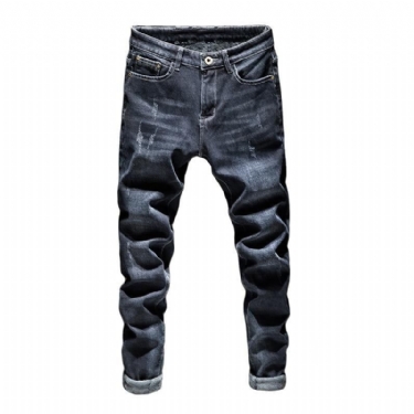 Designer Trendy Mørkeblå Jeans