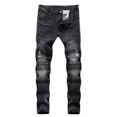 Elasticitet Vaskede Bomulds Jeans