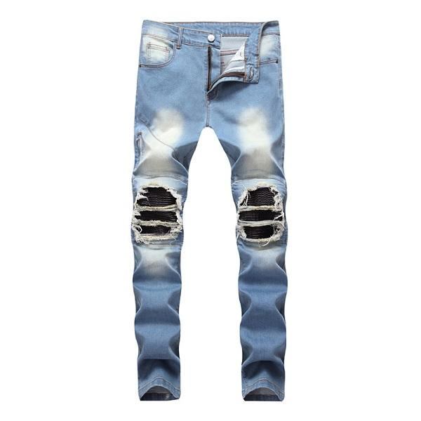 Elasticitet Vaskede Bomulds Jeans