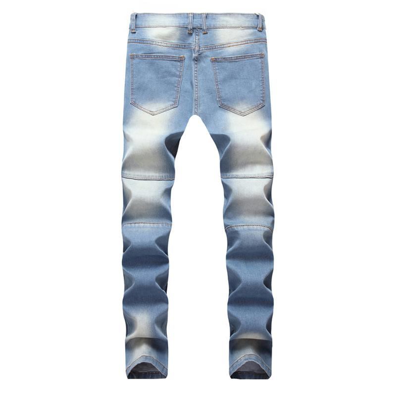 Elasticitet Vaskede Bomulds Jeans